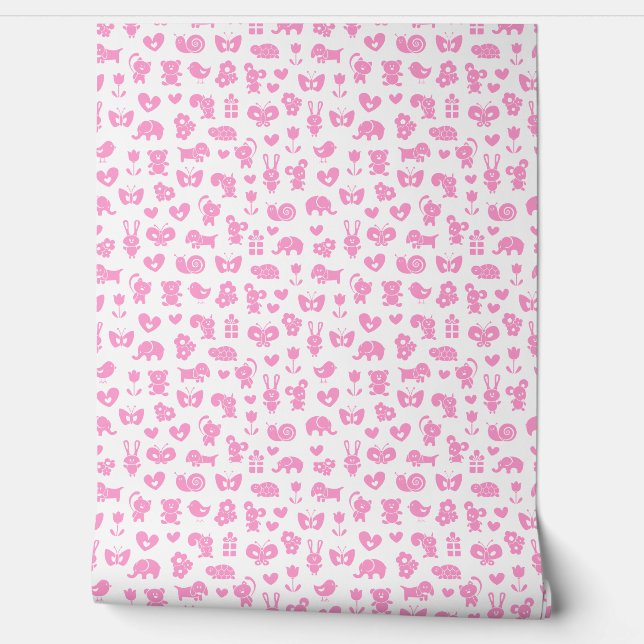 Baby Girl's Room Tapete (Abrollen)