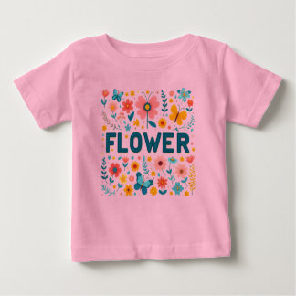 Baby Girls' T - Shirt mit Niedlichen Briefen und B