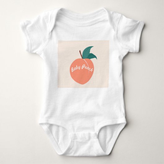 Baby Girls Vest "Baby Peach" Baby Strampler (Vorderseite)