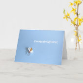 Baby-Glückwunsch Karte (Gelbe Blume)