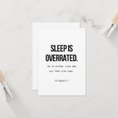 Baby Glückwunsch Karte zur Geburt - Sleep (Vorderseite/Rückseite Beispiel)