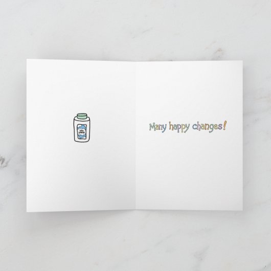 Baby-Glückwünsche für die neuen oder Karte (Innenseite)