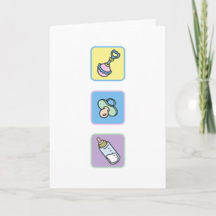 Baby-Glückwünsche für die neuen oder Karte