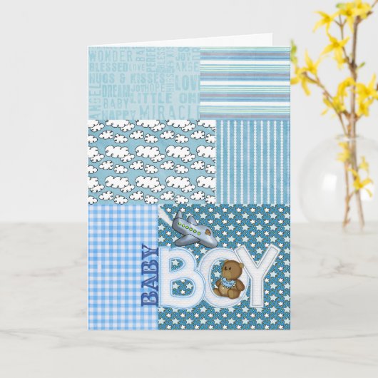 Baby-Glückwünsche Karte (Gelbe Blume)