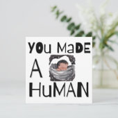 Baby Glückwunschkarte Feiertagskarte (Stehend Vorderseite)