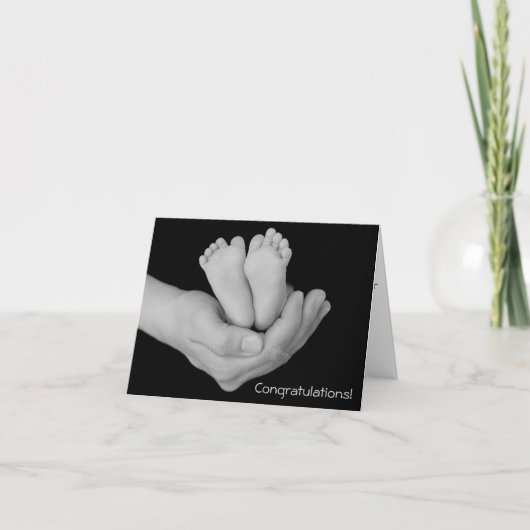 Baby Glückwunschkarte Karte (Vorderseite)