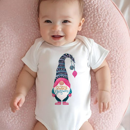 Baby Gnome Fun Colorful Family Matching Weihnachte Baby Strampler