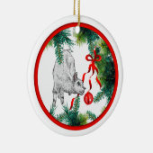 Baby Goat and Ribbon Ornament (Rechts)