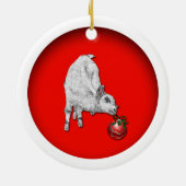 Baby Goat and Ribbon Ornament (Hinten)