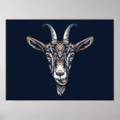 Baby Goat Animal Portrait | Ziegenwand Poster (Vorne)