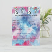 Baby Goat Baby Showspiel Einladung (Stehend Vorderseite)