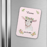 Baby Goat Birthday Erinnerung Magnet<br><div class="desc">Das Gedenken an den Geburtstag eines Enkels ist einfach,  aber was wäre,  wenn das Leben großzügig gewesen wäre und es zu viele Geburtstage gibt,  an die man sich erinnern kann? Problem gelöst mit diesem Magneten! Dank dieser niedlichen Kinderziege verpassen Sie nie den wichtigen Tag Ihres wertvollen Kleinen.</div>