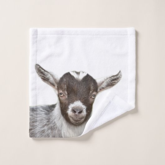 Baby Goat Farm Animal Badhandtuch Set (Waschlappen)