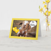 BABY GOAT GEHT AM GEBURTSTAG NICHT UM KARTE (Gelbe Blume)