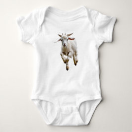 Baby Goat Kid springt auf dich Baby Strampler