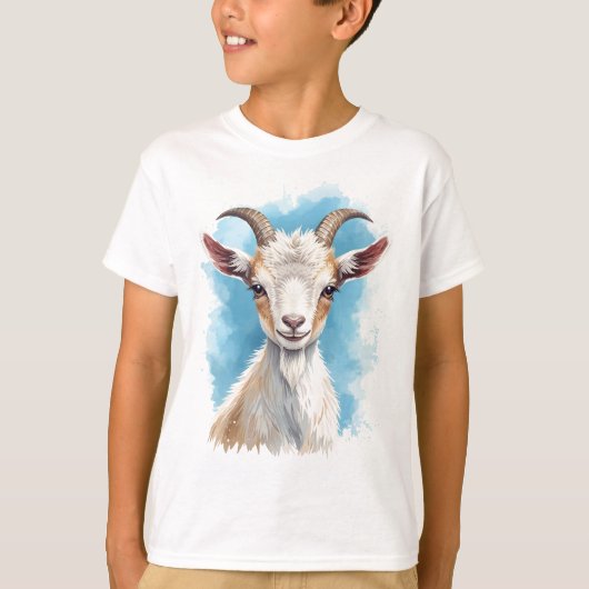 Baby Goat Lächeln T-Shirt (Vorderseite)