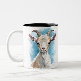 Baby Goat Lächeln Zweifarbige Tasse