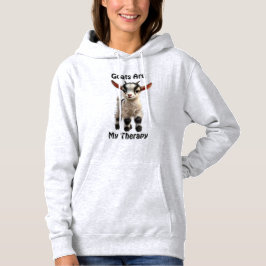 Baby Goat mit Fluffy Fur und hellen Ausdrücken Hoodie