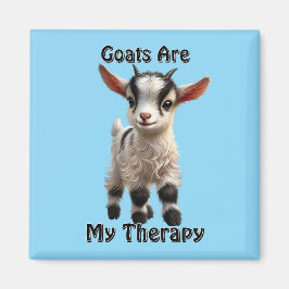 Baby Goat mit Fluffy Fur und hellen Ausdrücken Magnet