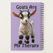 Baby Goat mit Fluffy Fur und hellen Ausdrücken Planer (Rückseite)