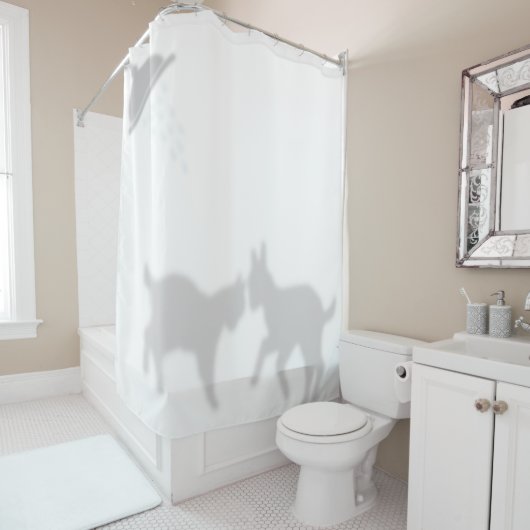 Baby Goats Shadow Silhouette Shadow Buddies Duschvorhang (Beispiel)