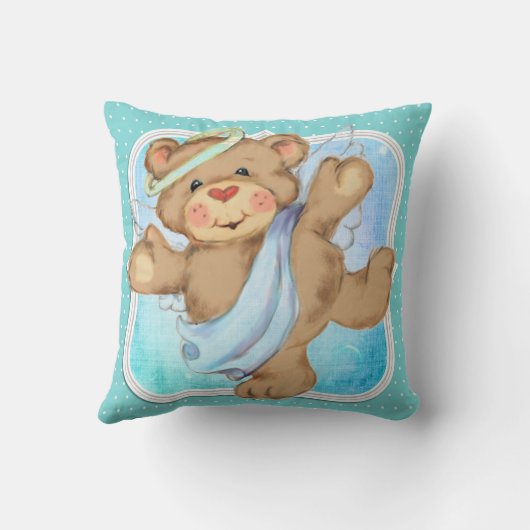 Baby Godson Godchild Gift Communion Taufen Angel Kissen (Rückseite)