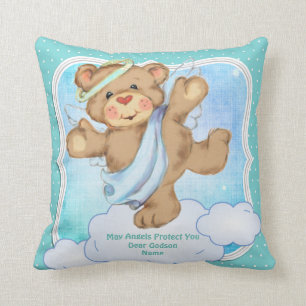 Baby Godson Godchild Gift Communion Taufen Angel Kissen