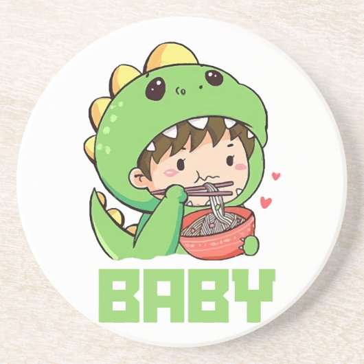 Baby Godzilla Getränkeuntersetzer (Vorne)