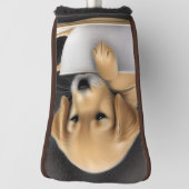 Baby Golden Retriever in a Tea Cup Graphic Golf Headcover (Rotieren 90)