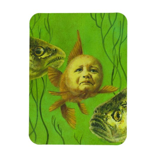 Baby Goldfish Mutant Flexible Magnet (Vertikal)