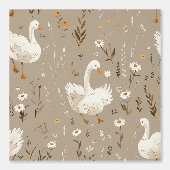 Baby Goose Taupe Kinderzimmer Tapete (Vorderseite)