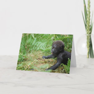 Baby-Gorilla-Anmerkungs-Karte Karte