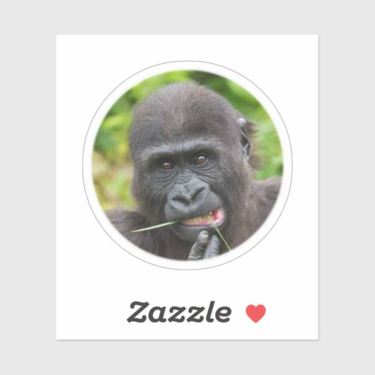 Baby Gorilla Cutness Aufkleber (Blatt)