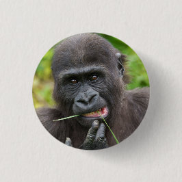 Baby Gorilla Cutness Button