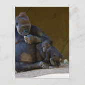 Baby Gorilla Postkarte (Vorderseite)