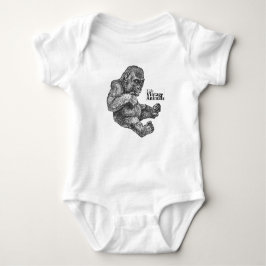 Baby Gorilla Romper, Vintage Etchings, Niedlich. Baby Strampler