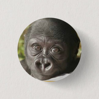 BABY-GORILLA-RUNDES KNOPF-BUTTON BUTTON