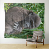 Baby Gorilla Wandteppich (Beispiel (Horizontal))