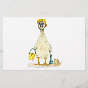 Baby Gosling am Strand Briefpapier