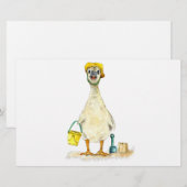 Baby Gosling am Strand Briefpapier (Vorne/Hinten)