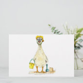 Baby Gosling am Strand Briefpapier (Stehend Vorderseite)