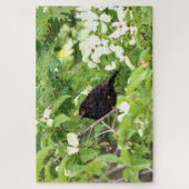 Baby Grackle in Dogwood Tree Puzzle (Vertikal)