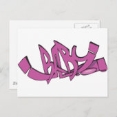 Baby Graffiti Postkarte (Vorne/Hinten)