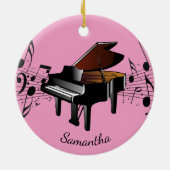 Baby Grand Piano Musical Design Ornament (Hinten)