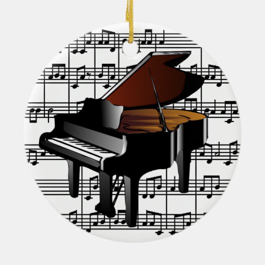 Baby Grand Piano Ornament (Hinten)