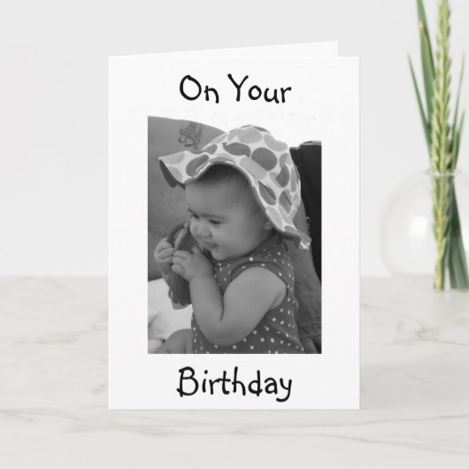 **BABY GRANDAUGHTER'S BIRTHDAY** CARD KARTE (Vorderseite)