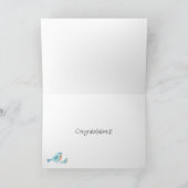 Baby Gratulation an ein wenig Birdie Told Me Bird Karte (Innenseite)