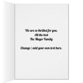 Baby Gratulations Card, Unisex, Neue Anreise (Innen (Rechts))