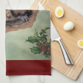 Baby Gray Eichhörnchen Weihnachten Geschirrtuch (Viertel Falte)