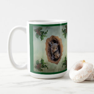 Baby Gray Eichhörnchen Weihnachten Kaffeetasse